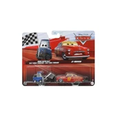 Disney Pixar Cars Double Glutch Daley & Jet Robınson  DXV99 HTX17 thumbnail 1