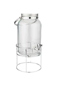 Bambum Crystal - Metal Standlı Cam Sebil 3.5L - 3