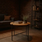 ED PET DİZAYN YUVARLAK ORTA SEHPA YAN SEHPA - 5