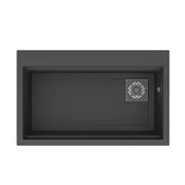 Real Stone LİKYA 75,5x47 cm Antrasit Granit Mutfak Eviyesi thumbnail 1