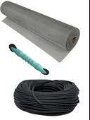 Netpen 3'lü Sineklik Seti 300X100 cm Tül, 15 Mt. Siyah Conta, Fitil Çekme Aparatı thumbnail 1