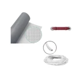 Netpen 3'lü Sineklik Seti 400x100 Cm Tül, 16 Mt. Beyaz Conta, Fitil Çekme Aparatı 400x100 Cm - 1