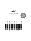 Selsil Genel Amaçlı Alüminyum Gri Silikon 280 Gr. - 10 Adet thumbnail 1