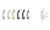 Beşel BA860SY Çengel Siyah 4x10,8 Cm Metal Askı - 10 Adet - 1