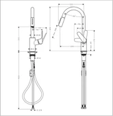 Hansgrohe Focus M41 Spiralli Eviye Bataryası 240 2 Jet - 3