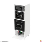 Modilayn ZERA Ankastre Dolap (60x185,9x56 cm): 1 Kapaklı Mini/Midi Mikrodalga Fırın Dolabı thumbnail 5