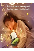 Robot Projeksiyon Gece Lambası Hoparlörlü Şarjlı Yıldızlı Gökyüzü Temalı LED Projeksiyon Lambası - 7