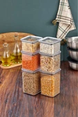 Arbu Home Altıner Ticaret Kristal Saklama Seti 6 lI - 6