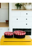 Tomurcukhome 2 Li Astarlı Sepet Organizer Siyah Renk 24 Ve 28 Cm Ölçülerinde - 2