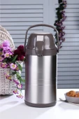 Elista 2008 Pompalı 3,5 Litre İçi Dışı Çelik Termos - 1