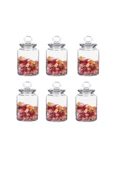 Paşabahçe Kitchen Kavanoz 6 Adet 98671 Cam Kapaklı Contalı 1085 Cc - 2