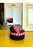 Tomurcukhome 2 Li Astarlı Sepet Organizer Siyah Renk 24 Ve 28 Cm Ölçülerinde - 3