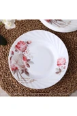 Elista Opal Yemek Tabak Rose Desen 20.2 cm 6 Adet - 5