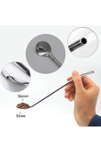 Elista Pipetli Metal Kaşık Seti 6 Adet + Temizleme Fırçası - 5
