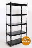 5 Katlı Hafif Yük Raf Ünitesi Siyah 45x93 thumbnail 1