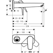 Hansgrohe Talis E Ankastre Lavabo Bataryası 16,5 cm - 2