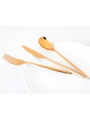 Jumbo 5800 Apollo 12 Kişilik 84 Parça Titanyum GOLD Çatal Kaşık Bıçak Takımı(OUTLET) - 2