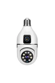 RAYNOX RX-TYS202 Çift kameralı ampule takılabilir Kablosuz uzaktan izleme Wifi Güvenlik Kamerası - 1