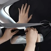 Oto Katlanabilir Premium Ön Güneşlik Ön Arka Cam Gölgelik Metalize Yeni Nesil Güneş Koruyucu Oto Araba Suv Tır 80 cm x 140 cm Çantalı - 10