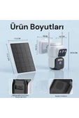 WİFİCAM Çift Kameralı 4G Solar Kamera O-Kam Pro Türkçe Program - 8