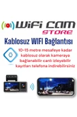 WIWOCAM 3 Kameralı Wifili Ekranlı Araç Kamerası SD Karta Kayıt - 2