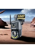 WİFİCAM 6 MP Çift Kameralı 36X Optik Zoom Büyük Kasa Ptz Wifi Kamera Icsee Xmeye Yazılım - 6