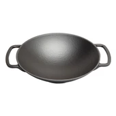 SÜREL DÖKÜM 35 CM YUVARLAK WOK TAVA MAT SİYAH - 1