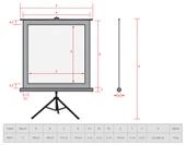 Reflecta 180 cm x 180 cm Tripod Projeksiyon Perdesi - 4