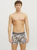 JACK JONES Erkek Desenli Pamuklu 3 lü Boxer Set 12273114 - 3