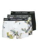 JACK JONES Erkek Desenli Pamuklu 3 lü Boxer Set 12273114 - 1