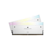 CORSAIR DOMINATOR TITANIUM RGB 64GB (2x32GB) CL30 6000MT/s DDR5 AMD EXPO Beyaz Ram-CMP64GX5M2B6000C30W - 1