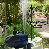 Süs Havuzu Motoru Sump Motor Şelale Motor 3.5 metre Yüksekliğe Su Yükseltebilir thumbnail 2