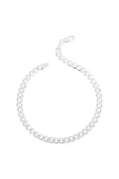 925 Ayar Gümüş Gurmet Zincir Bileklik 0.40 MM 21 CM - 3