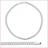 925 Ayar Gümüş Gurmet Zincir Kolye 60 CM 4 MM - 3