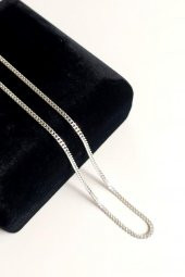 925 Ayar Gümüş Gurmet Zincir Kolye 60 CM 4 MM - 4