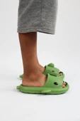 WG500 Köpekbalığı Haki Unisex Tam Ortopedik Terlik Shark Slides - 5