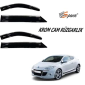 Renault Megane 3 Kromlu Cam Rüzgarlığı A+ Yeni Dizayn - 1