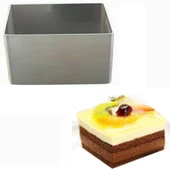 Kare Parfe Kalıbı / Kare Tekli Küçük Pasta Kalıbı 10 cm - 1