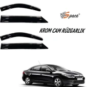 Renault Fluence 2010 4'lü Kromlu Cam Rüzgarlığı A+ Yeni Dizayn - 1