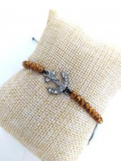 Çapa Figürlü Sıralı Boncuk İp Bileklik Ayarlanabilir Uğur 9592 - 3