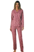Eros 952 Kadın Puanlı Önden Düğmeli Pijama Takımı - 1