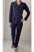 Eros 952 Kadın Puanlı Önden Düğmeli Pijama Takımı - 4