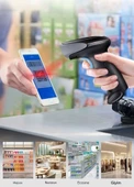 Ventus Mpia BS-2 Taşınabilir 2D/1D QR ve Barkod Okuyucu – USB & Kablosuz – QR & Barkod Tarayıcı POS Depo Mağaza - 2