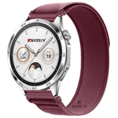 Huawei Watch GT5 46mm Uyumlu Kordon Trail Loop Yumuşak Kumaş Kordon  Kırmızı - 1