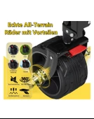 Plaj Arabası Katlanabilir 300L 200kg Taşıma Arabası Büyük El Arabası Gri - 3