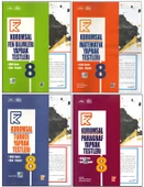 KURMAY 8. SINIF FEN B.+MATEMATİK+TÜRKÇE+PARAGRAF KURUMSAL YAPRAK TESTLERİ (4 KİTAP) - 1