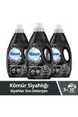 Rinso Sıvı Çamaşır Deterjanı Komple Bakım Serisi Kömür Siyahlığı Siyahlar İçin 3 lt x 3 Adet - 1