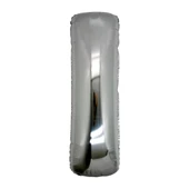 I Harf Folyo Balon Gümüş Renk  40 İnç - 1