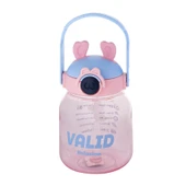 Relaxion Hediyeli, İthal Lüx Kulaklı Pembe Matara/Suluk 1100 Ml (446) - 1