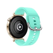 Huawei Watch GT5 Pro 42mm İle Uyumlu Yumuşak PureLux Soft Tokalı Silikon Kordon  Turkuaz - 2